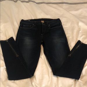 Halle Mid Rose Super Skinny Dark Denim
